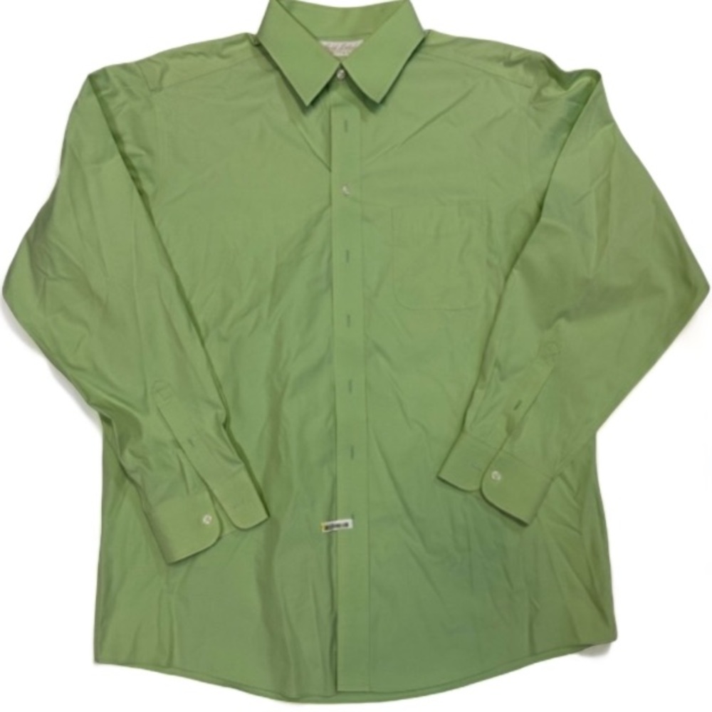 Roundtree & Yorke Men’s Button Down Dress Shirt Size 16 1/2 - 35 Non Iron EUC